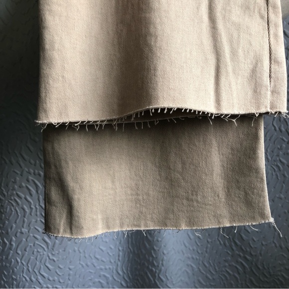 BNWT Mango Sienna Flare Cropped High Waisted Jeans in Light Beige Women's 10 - Picture 6 of 16